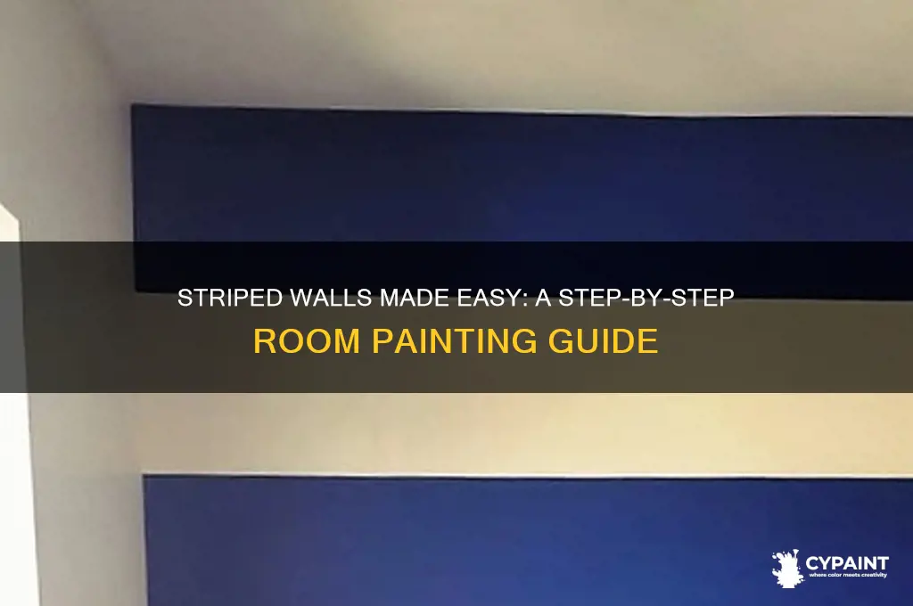 how to paint a room with stripes
