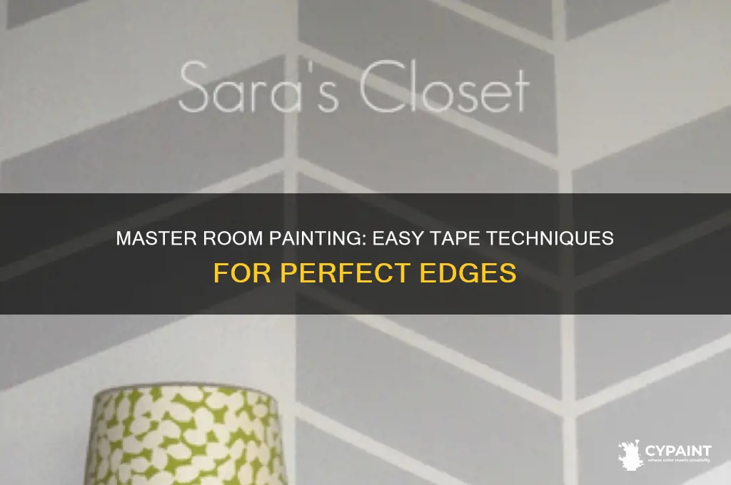 how to paint a room with tape