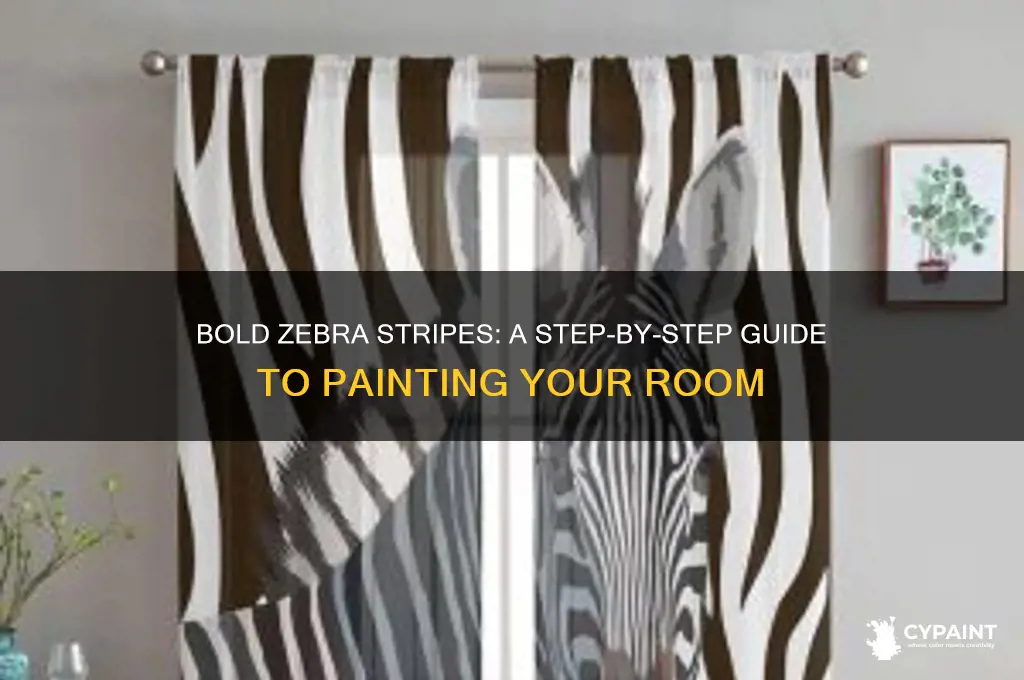 how to paint a room with zebra stripes