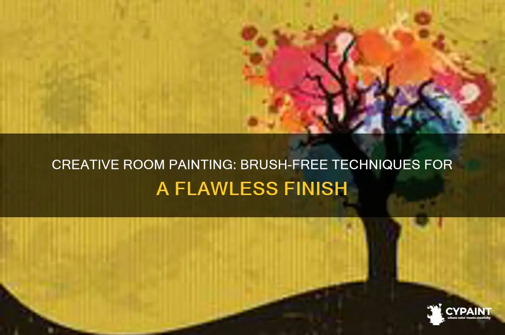 how to paint a room without a paintbrush