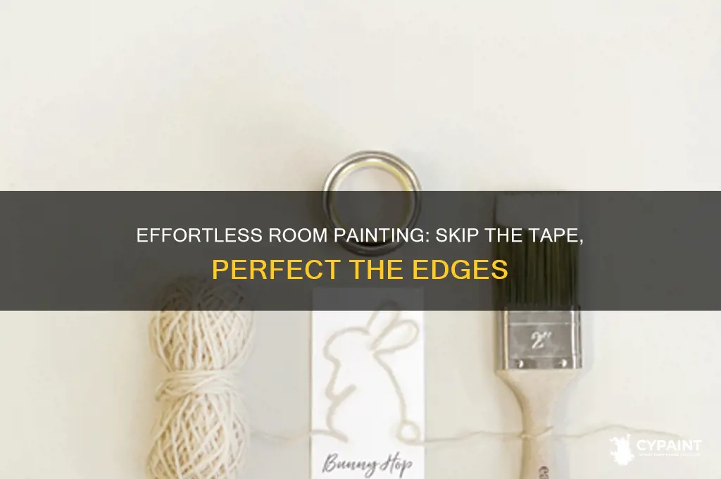 how to paint a room without painters tape