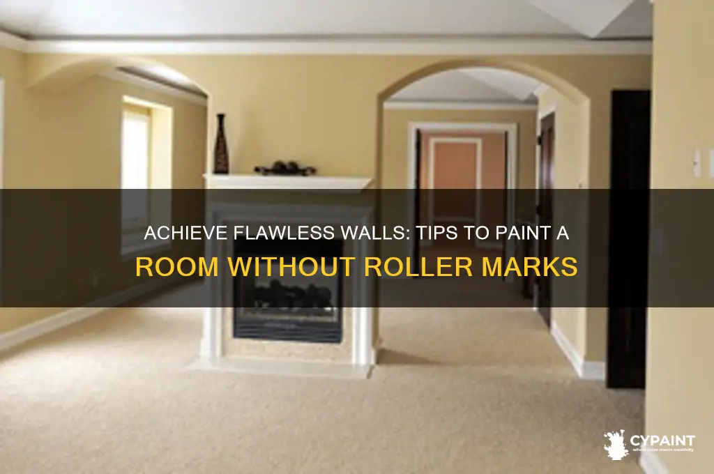 how to paint a room without roller marks