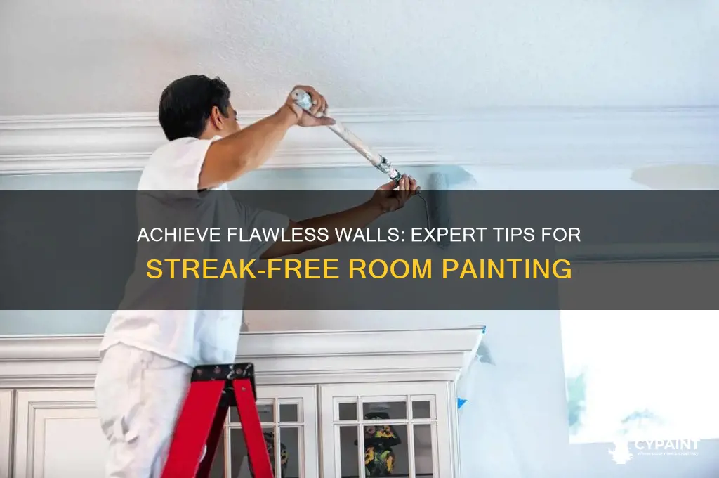 how to paint a room without streaks