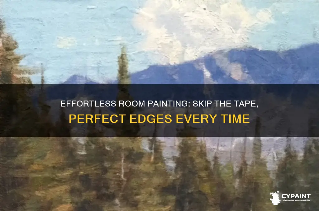 how to paint a room without taping