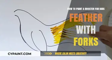 Fun Feather Fork Art: Painting Roosters with Kids