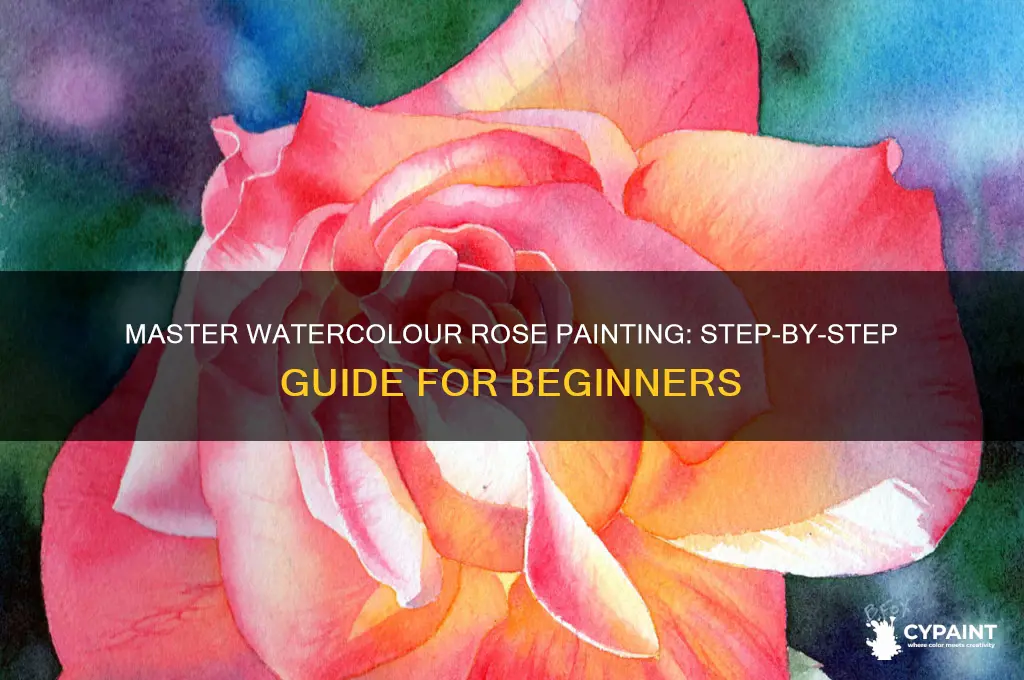 how to paint a rose in watercolour