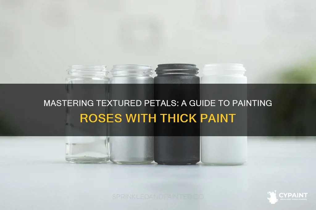 how to paint a rose with thick paint