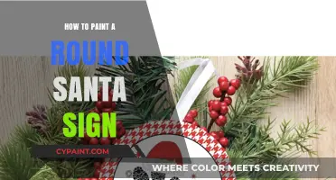 DIY Round Santa Sign: Easy Painting Tutorial for Festive Decor
