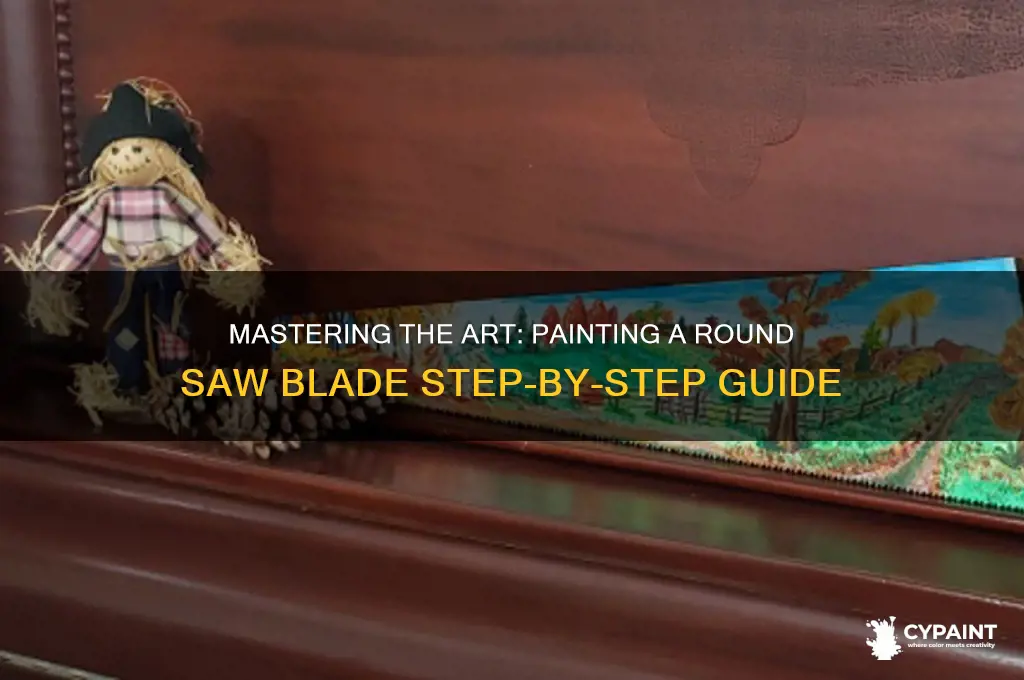 how to paint a round saw blade