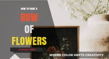 Mastering the Art of Painting a Vibrant Row of Flowers