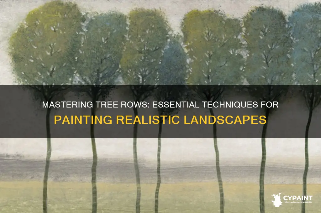 how to paint a row of trees
