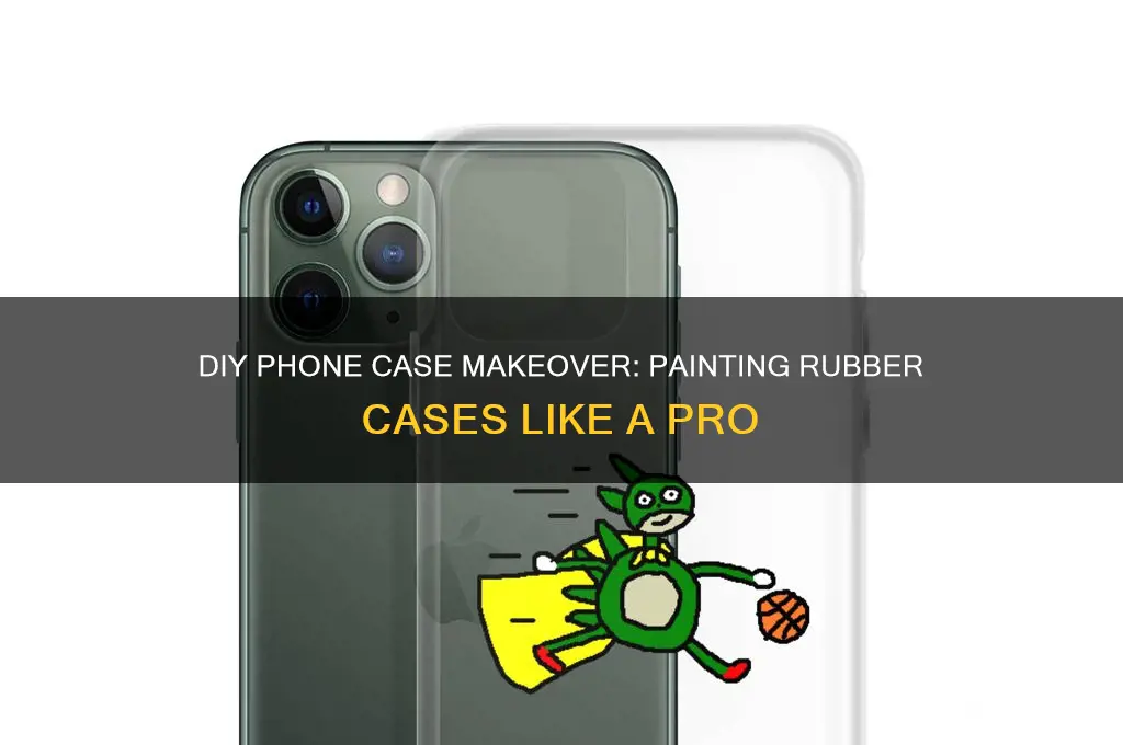 how to paint a rubber phone case