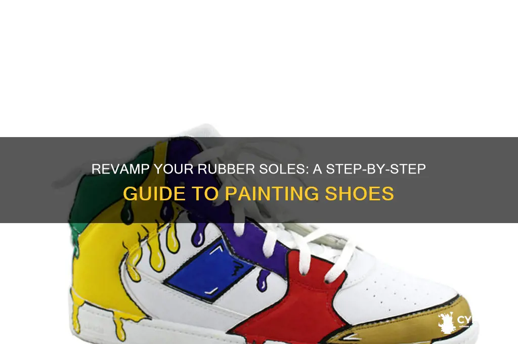 how to paint a rubber shoe sole