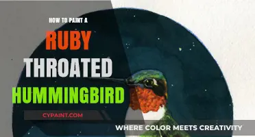 Mastering the Art of Painting a Ruby-Throated Hummingbird: Tips and Techniques