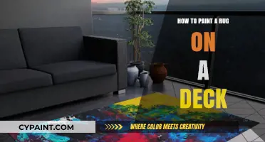 Creative Deck Makeover: Painting a Vibrant Rug Design on Wood