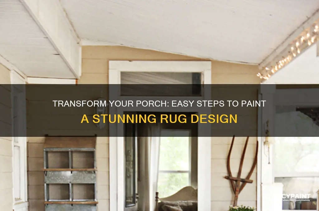 how to paint a rug on your porch