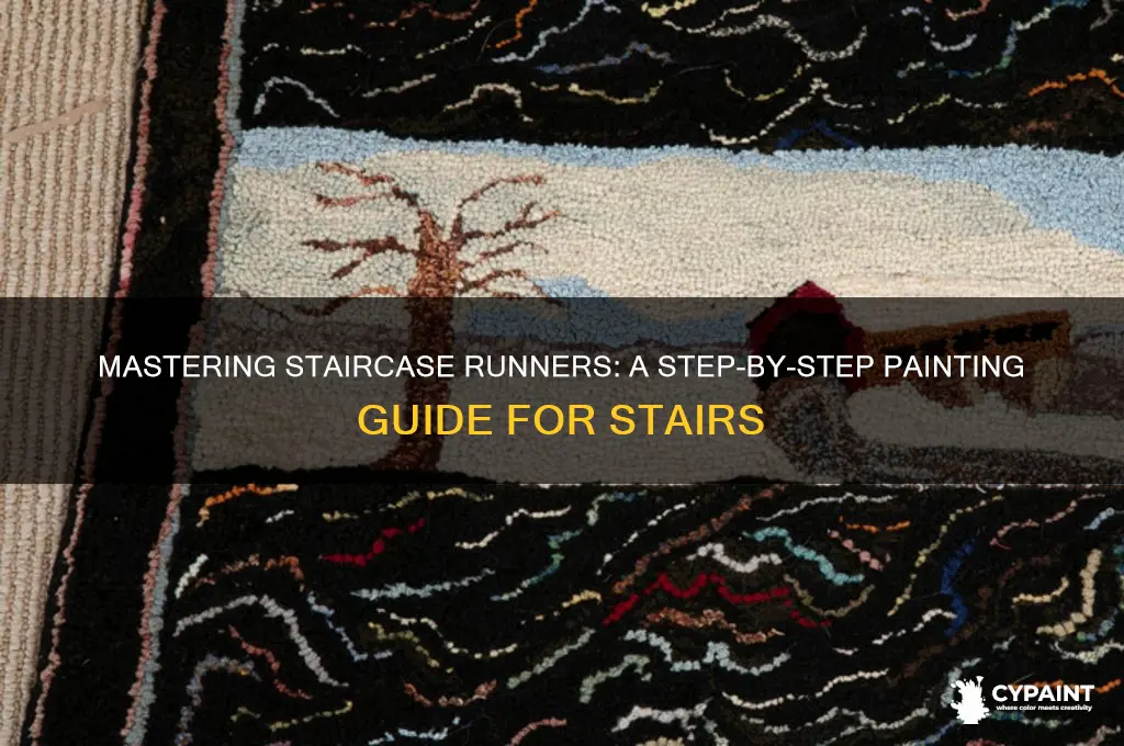 how to paint a runner on stairs