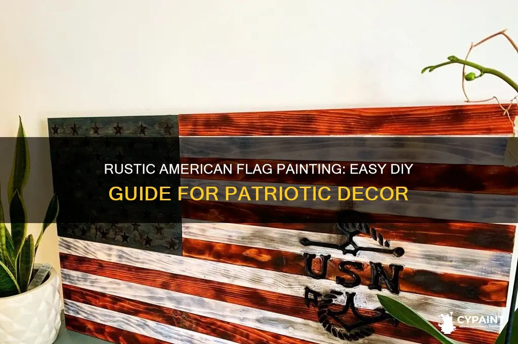 how to paint a rustic american flag