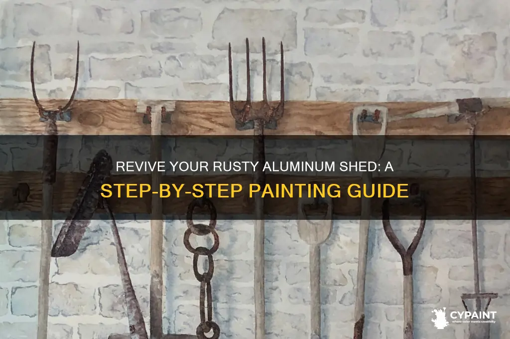 how to paint a rusty aluminum shed
