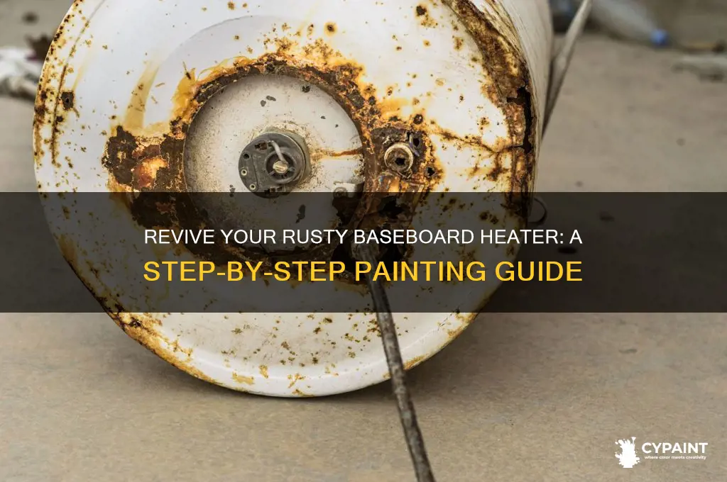 how to paint a rusty baseboard heater