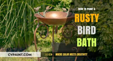 Revive Your Rusty Bird Bath: A Step-by-Step Painting Guide
