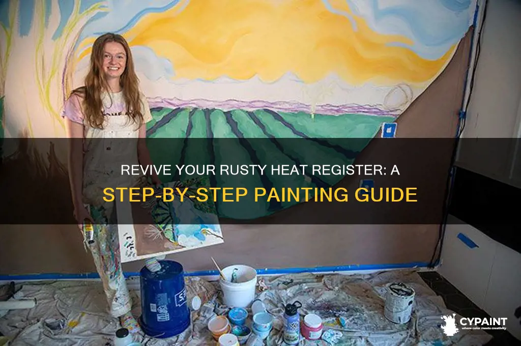 how to paint a rusty heat register