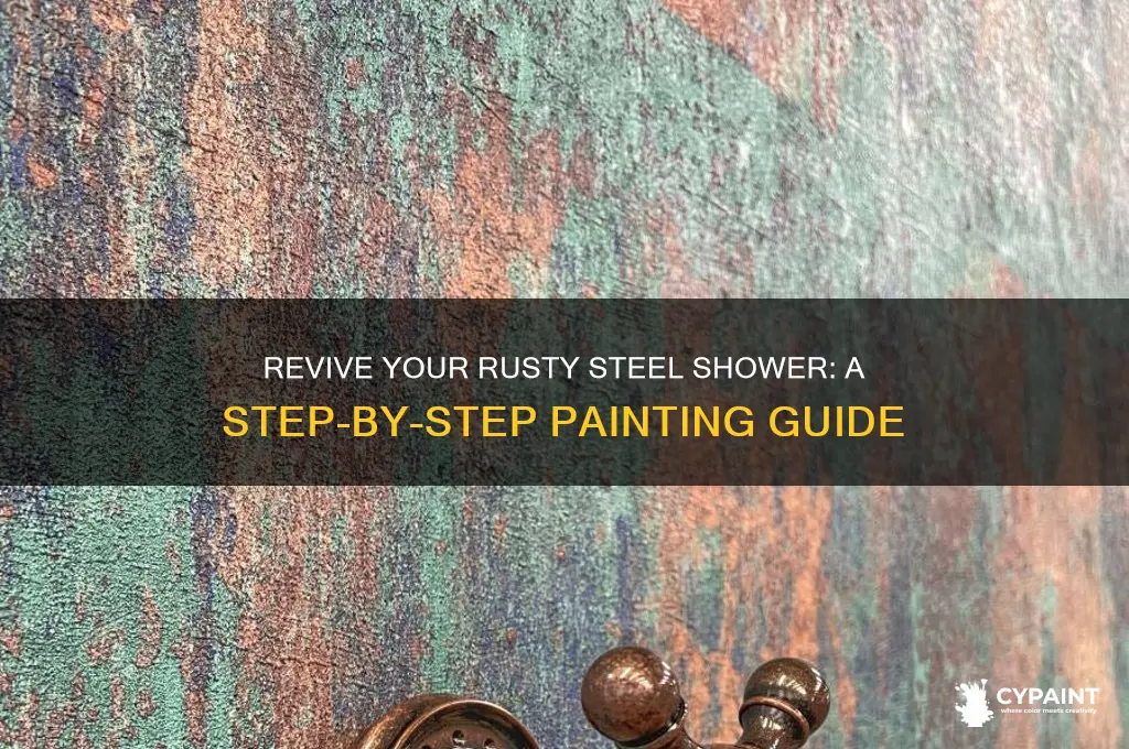 how to paint a rusty steel shower