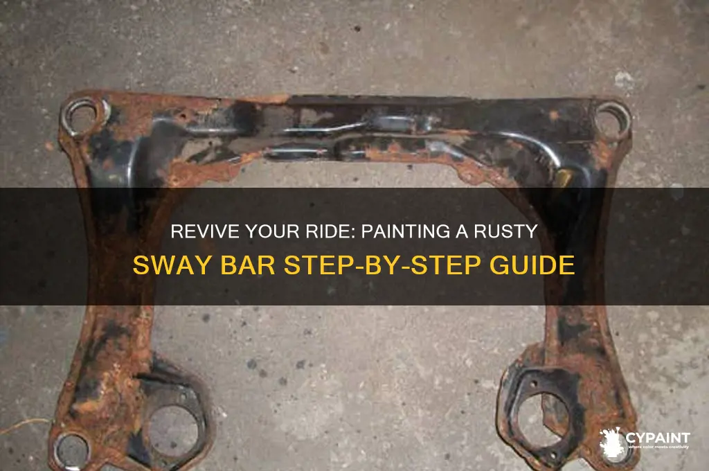 how to paint a rusty sway bar