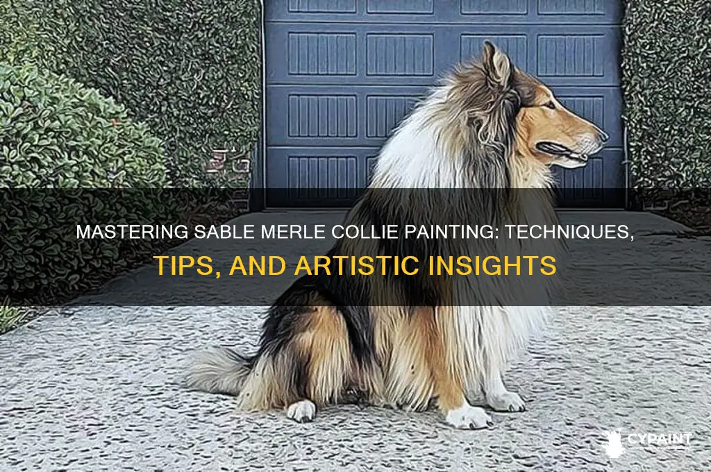 how to paint a sable merle collie