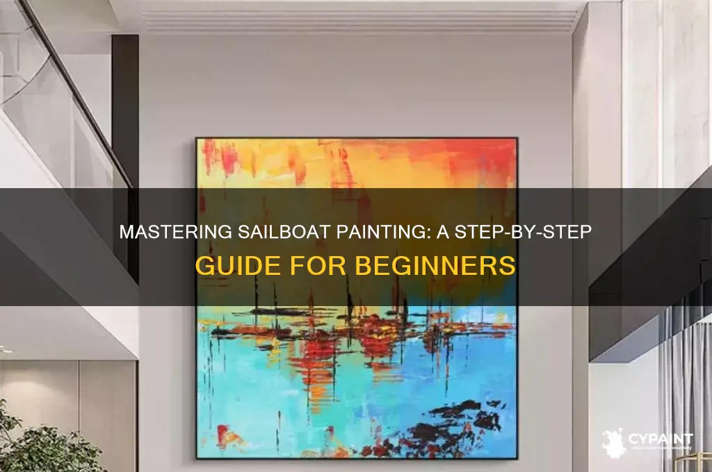how to paint a sailboat step by step