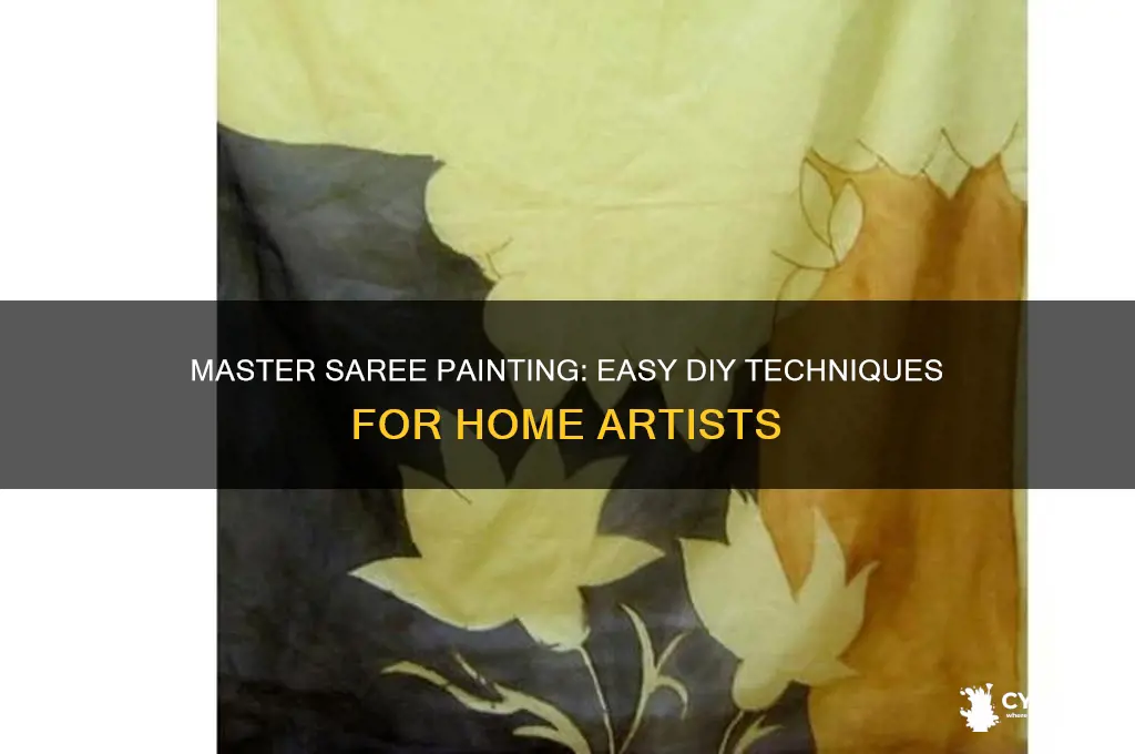 how to paint a saree at home