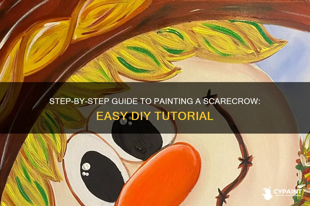 how to paint a scarecrow step by step