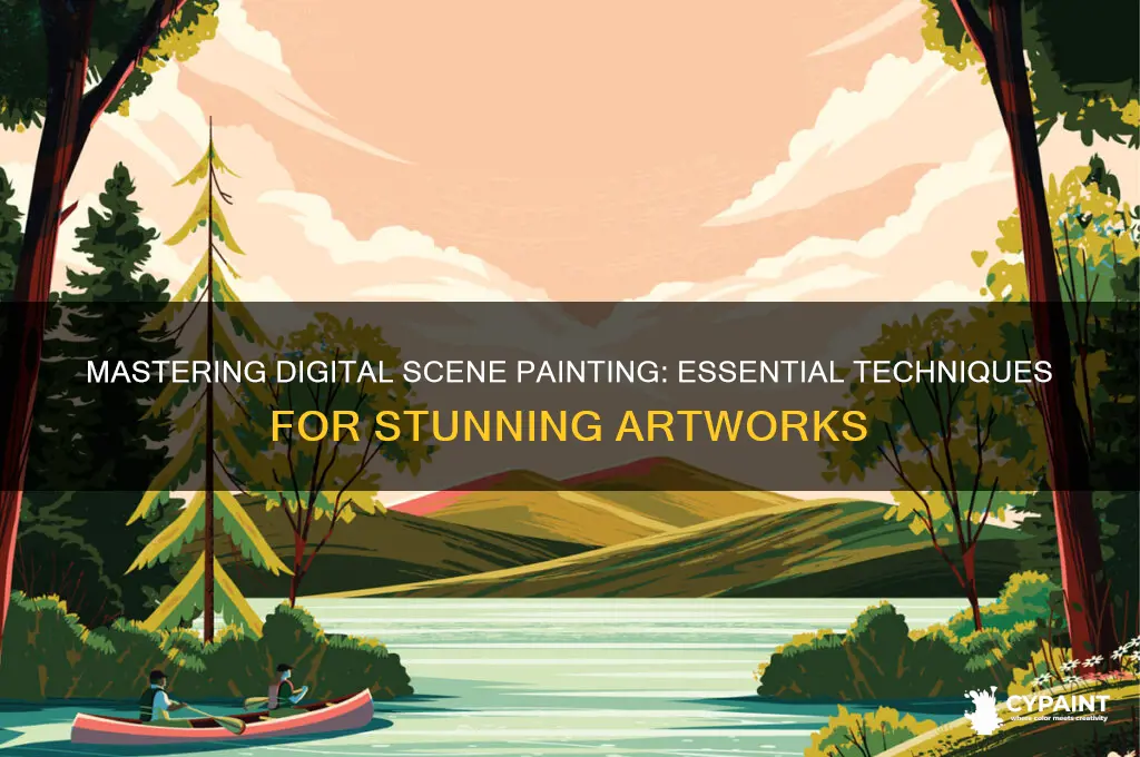 how to paint a scene digital art