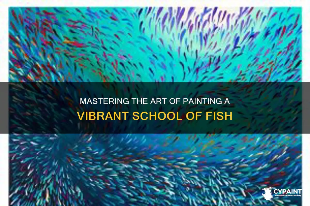 how to paint a school of fish