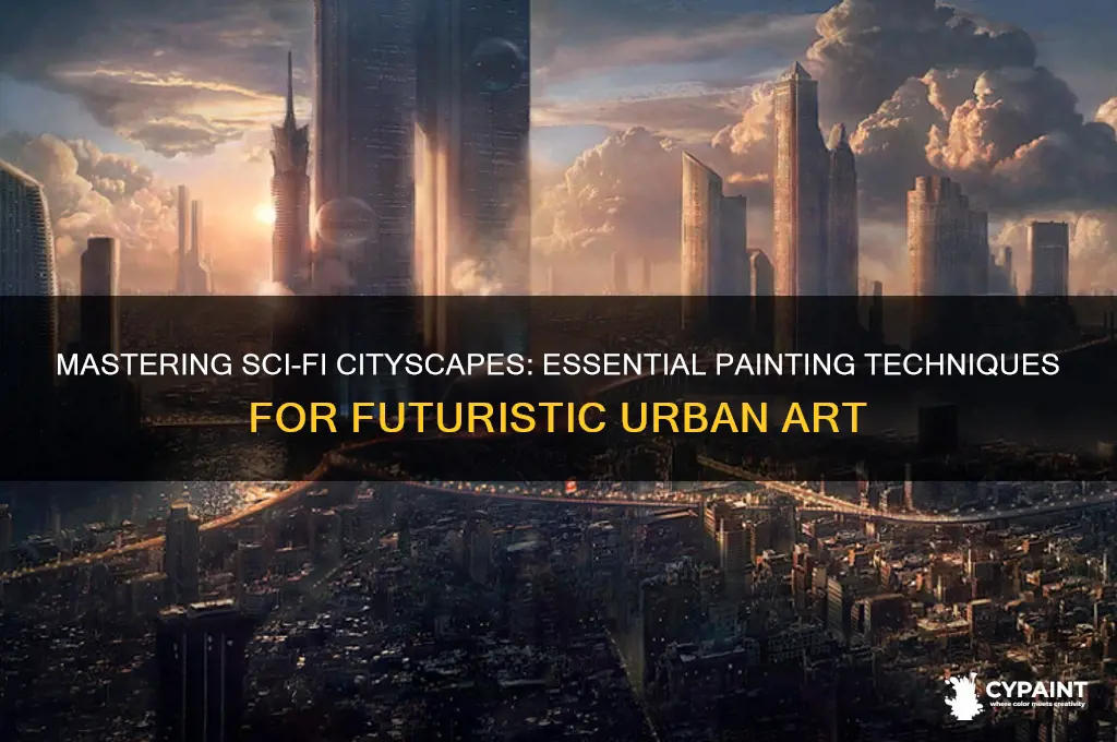 how to paint a sci fi city