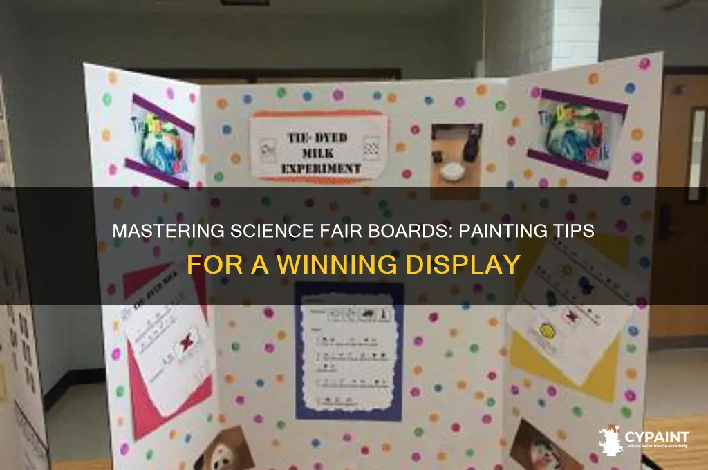 how to paint a science fair board
