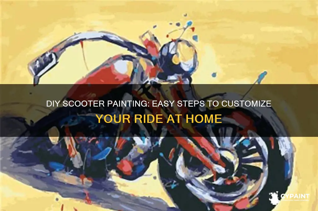 how to paint a scooter at home