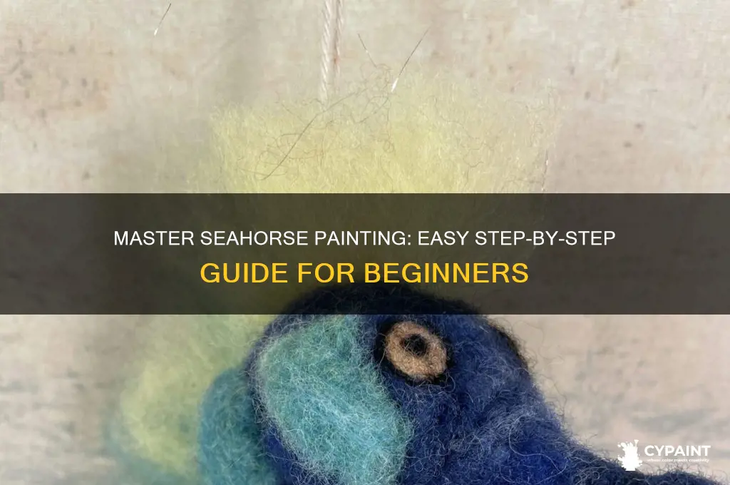 how to paint a seahorse step by step
