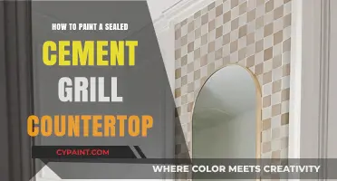 Painting a Sealed Cement Grill Countertop: Step-by-Step DIY Guide