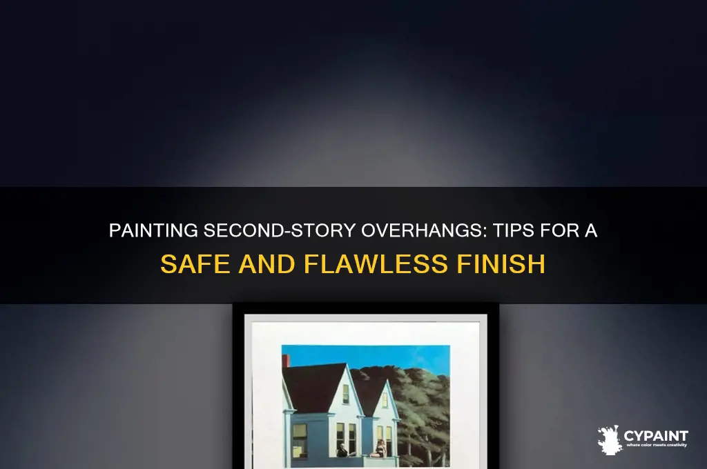 how to paint a second story with overhang