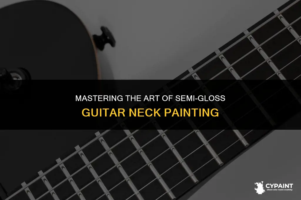 how to paint a semi glosd coat on guitar neck