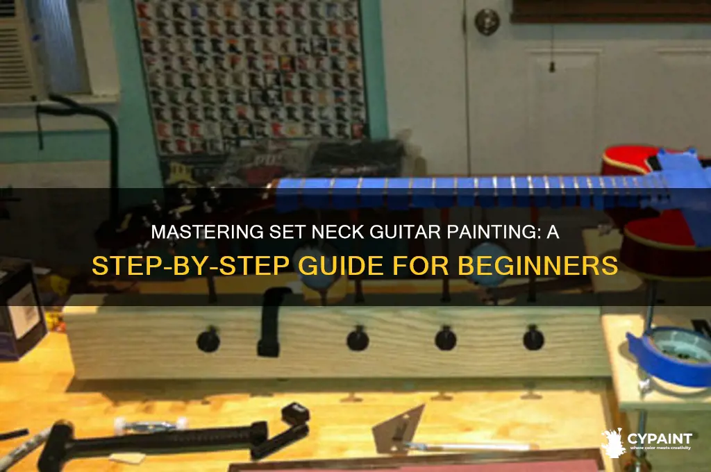 how to paint a set neck guitar