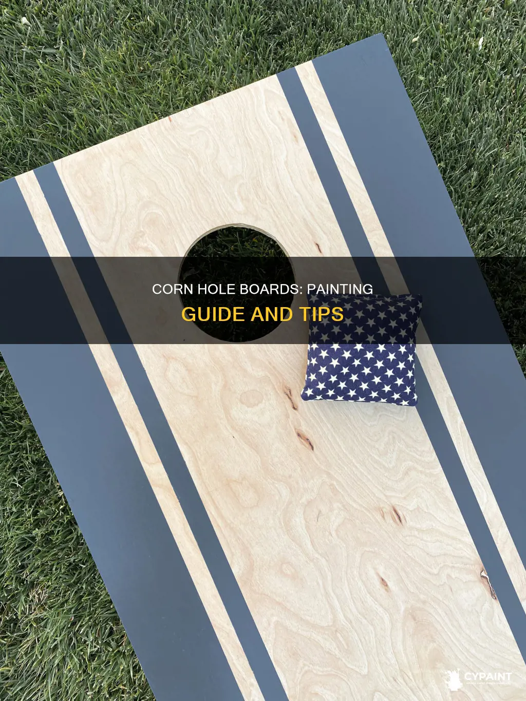 how to paint a set of corn hole boards