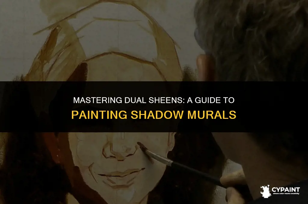 how to paint a shadow mural in two different sheens