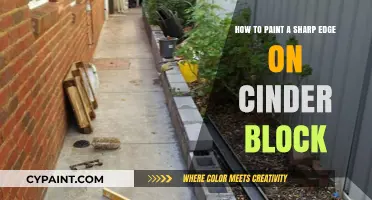 Painting Cinder Blocks: Achieving Sharp Edges
