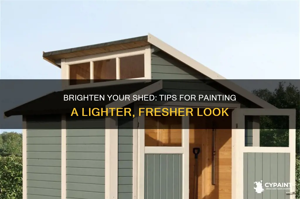 how to paint a shed a lighter colour