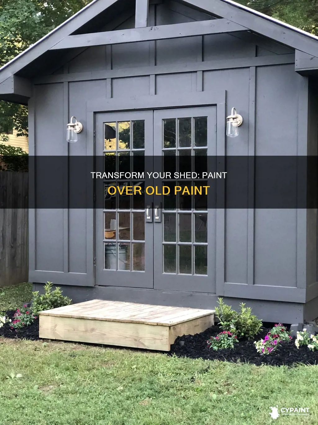 how to paint a shed that