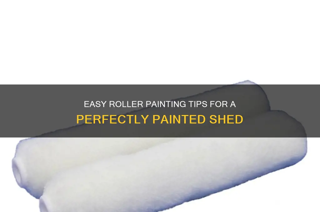 how to paint a shed with a roller