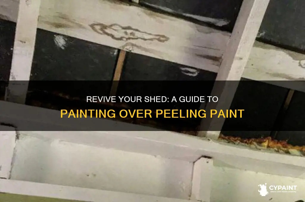 how to paint a shed with peeling paint