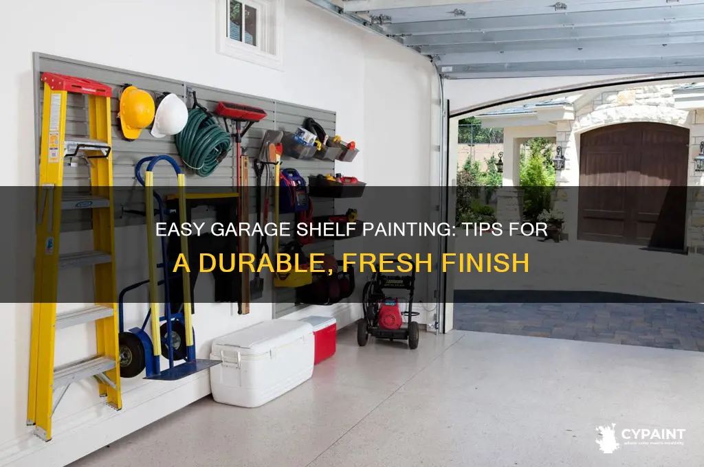 how to paint a shelf in a garage